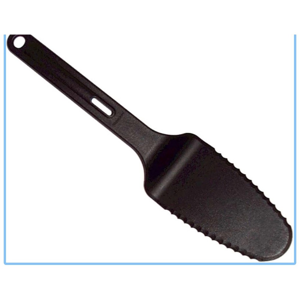 Vintage Tupperware 1819 Black Cut N Serve Cake Pie Server Serrated Slicer USA